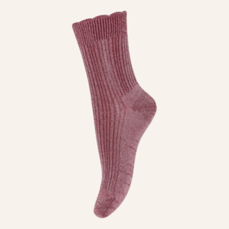 MP Denmark MP Denmark Celosia glitter socks - Maroon