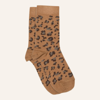 Melton Melton Leopard socks - Biscuit Melton Melton Leopard socks - Biscuit
