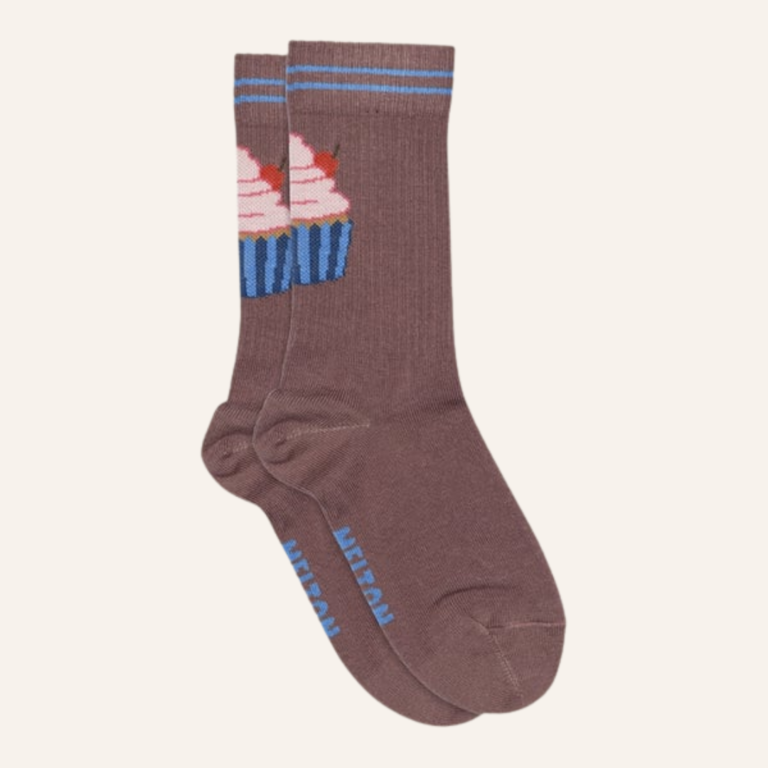 Melton Melton Cupcake socks - Grape shake