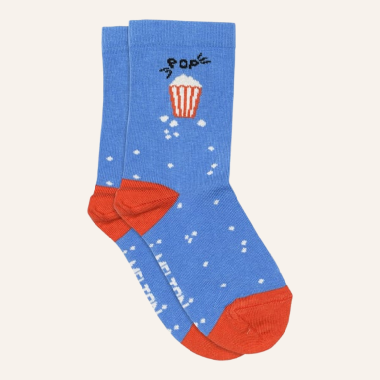 Melton Melton Popcorn socks - Super sonic blue