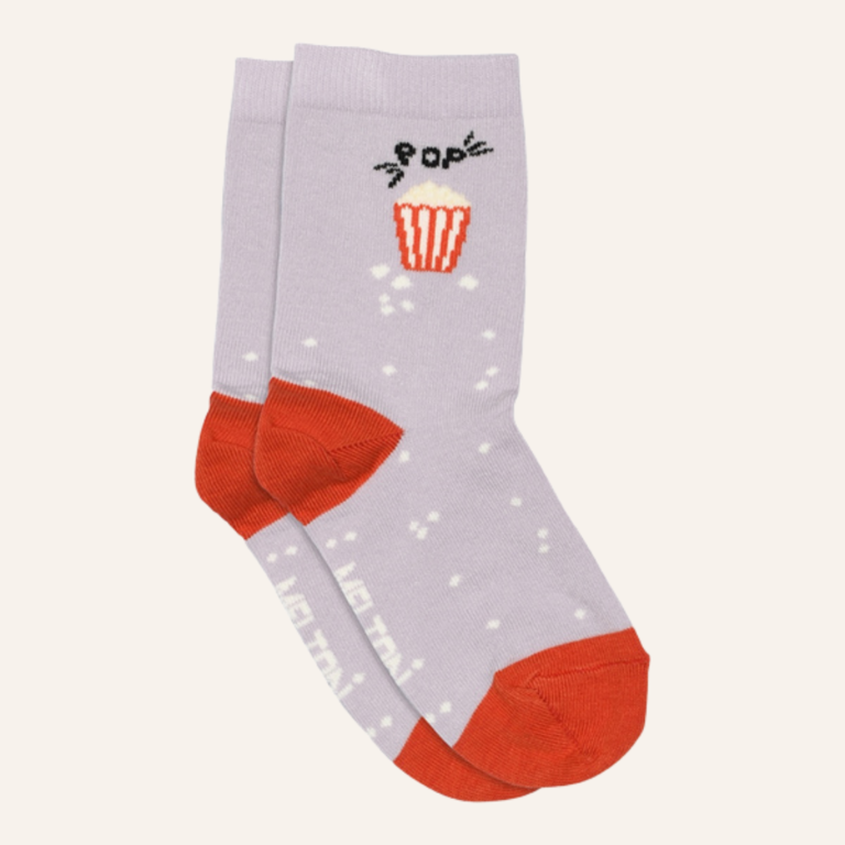Melton Melton Popcorn socks - Cloud lilac