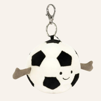Jellycat Jellycat - Amuseables Sports Football Bag Charm Jellycat Jellycat - Amuseables Sports Football Bag Charm