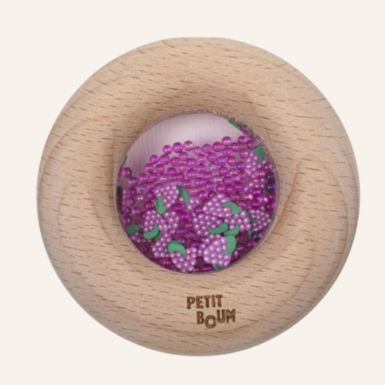 Petit Boum Petit Boum rammelaar/bijtring - grapes