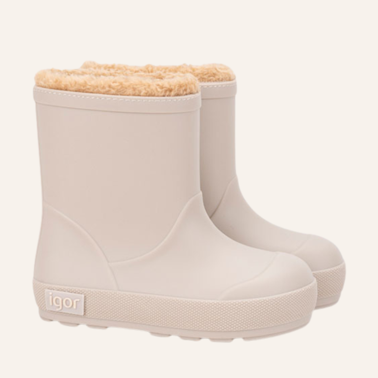 Igor Igor gevoerde teddy regenlaars - Beige