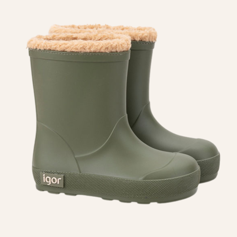 Igor Igor gevoerde teddy regenlaars - Khaki