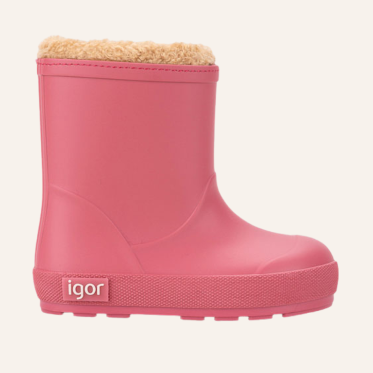 Igor Igor gevoerde teddy regenlaars - Framboos