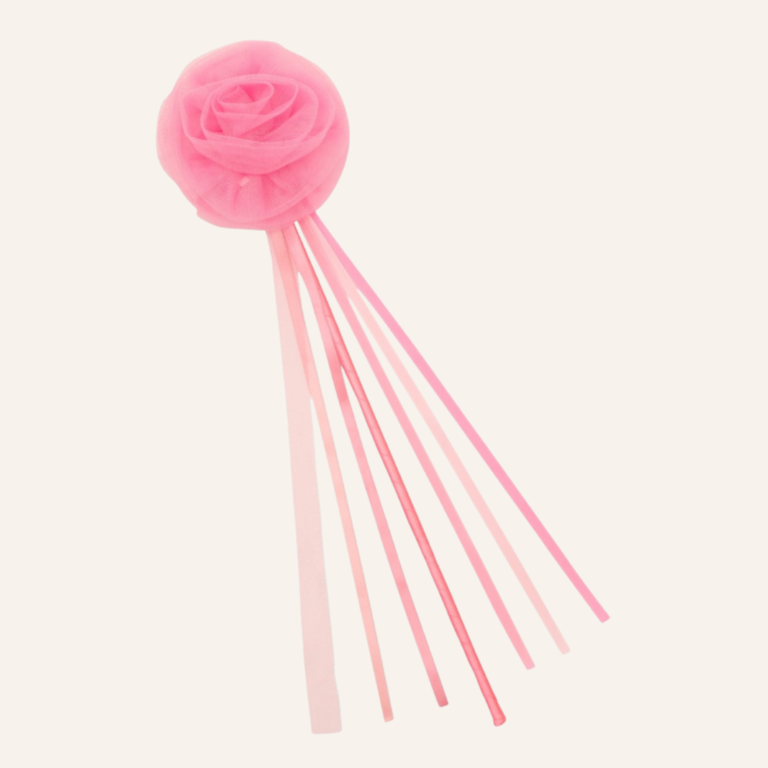 Mimi & Lula Mimi and Lula Pink ruffle flower wand