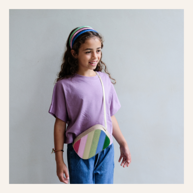 Mimi & Lula Mimi and Lula - Rainbow stripe bag