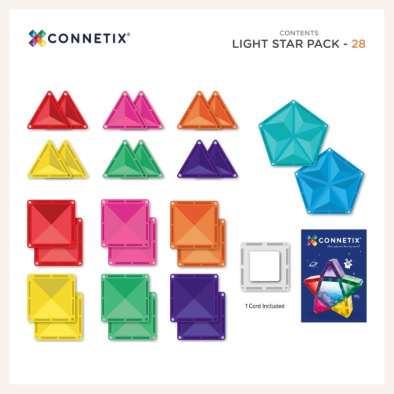 Connetix Connetix Light Star Pack 28 stuks