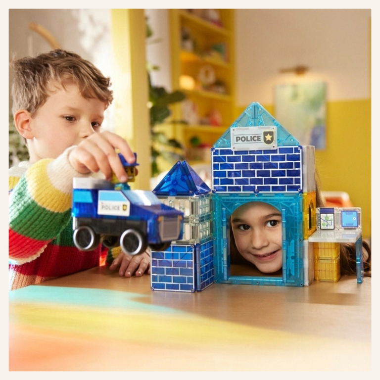 Magna-tiles Magnatiles Police station - 35 stuks