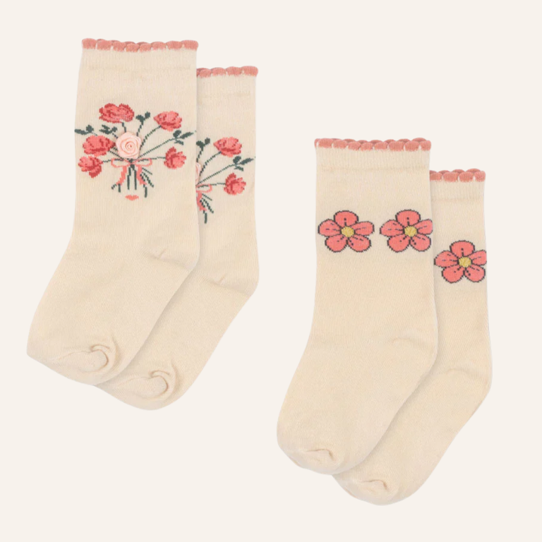 Konges Sløjd Konges Sløjd 2 pack rose socks - Rose mix