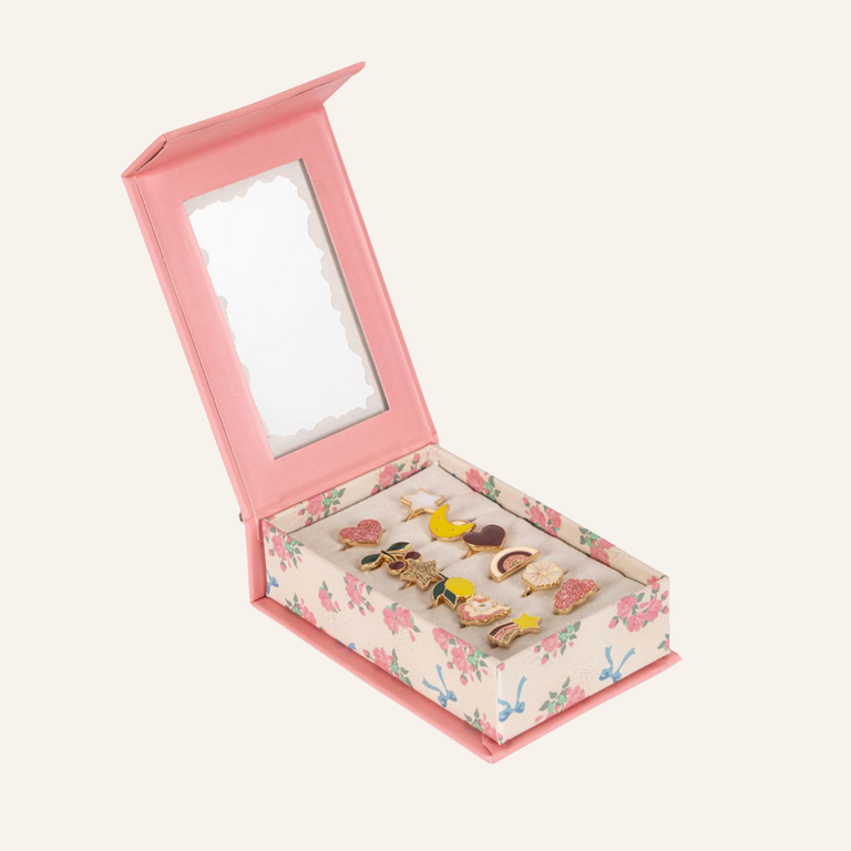 Konges Sløjd Konges Sløjd 12 pack ring set display - Multicolor