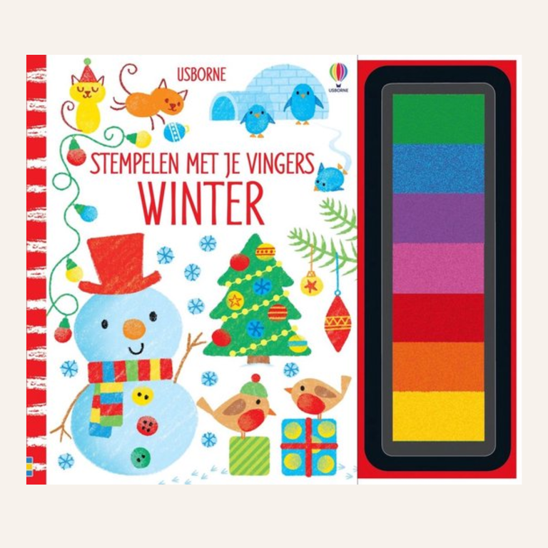 Stempelen met je vingers - Winter
