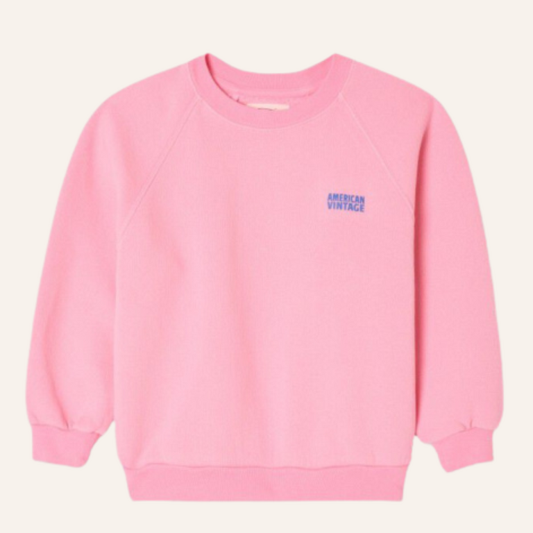 American Vintage American Vintage kid sweatshirt Izubird - Cotton Candy