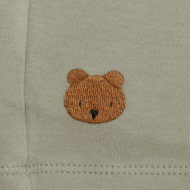 Donsje Amsterdam Donsje Amsterdam Ithri Baby Shorts Bear - Dusty Green