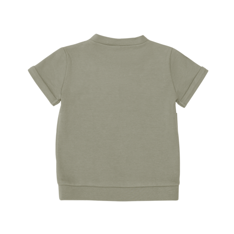 Donsje Amsterdam Donsje Amsterdam Jarne Baby T-shirt Beer - Dusty Green