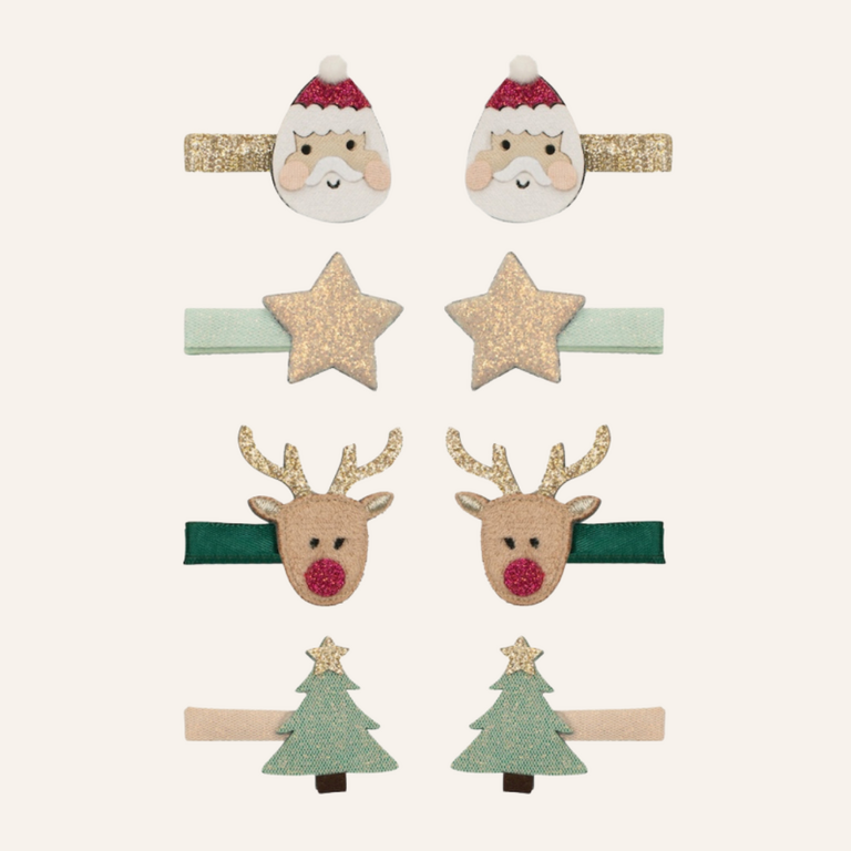 Mimi & Lula Mimi and Lula - Santa & Rudolph mini clips