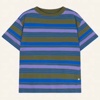 Repose AMS Repose AMS Tee shirt - Khaki bloom stripe
