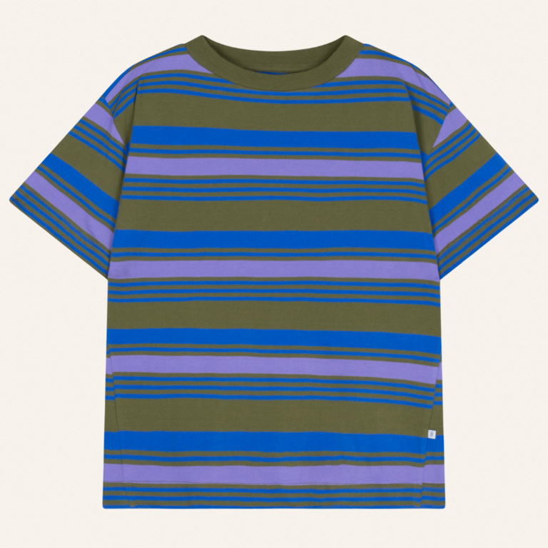 Repose AMS Repose AMS Tee shirt - Khaki bloom stripe