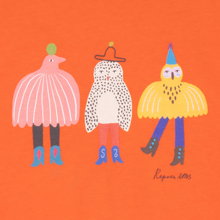 Repose AMS Repose AMS Boxy tee - Flame red