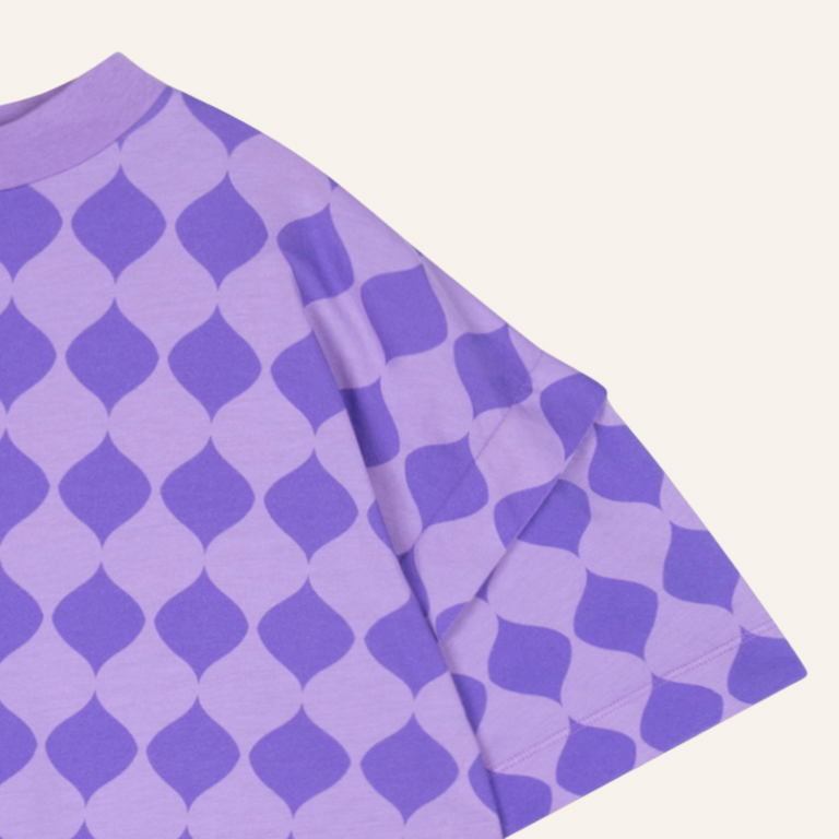 Repose AMS Repose AMS Folded pleat tee - Soft harlequin