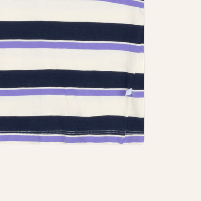 Repose AMS Repose AMS Boxy tee - Cream teal glacier stripe