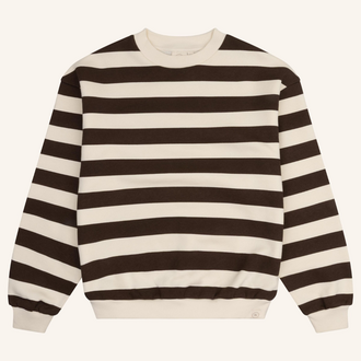 Navy Natural Navy Natural Jules Sweater Stripe - Dark Brown
