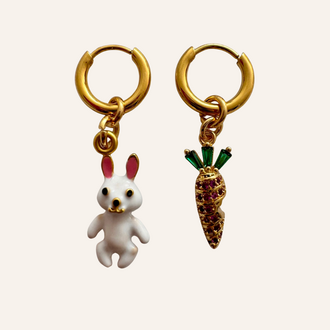 By Melo By Melo Oorbellen Konijn/wortel