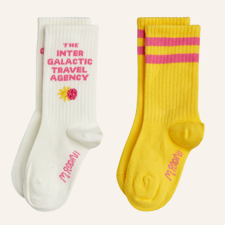 Mini Rodini Mini Rodini Intergalactic 2-pack socks