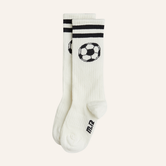 Mini Rodini Mini Rodini Footbal knee-high socks - Off white