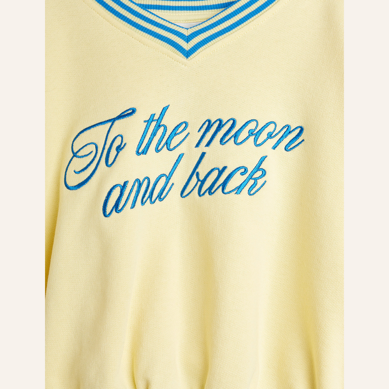 Mini Rodini Mini Rodini To the moon sweatshirt - Yellow