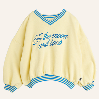 Mini Rodini Mini Rodini To the moon sweatshirt - Yellow