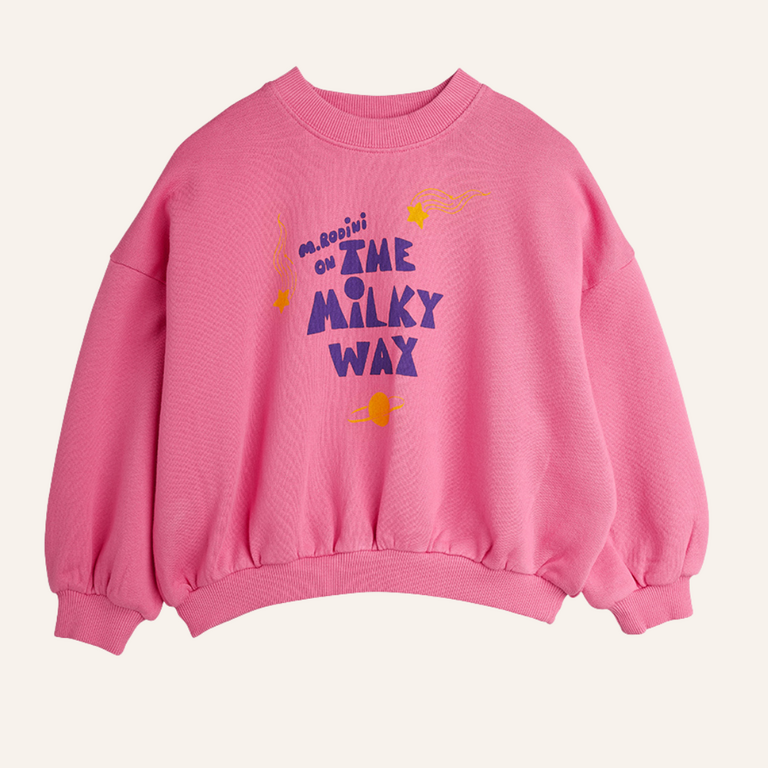 Mini Rodini Mini Rodini The milky way sweatshirt - Pink