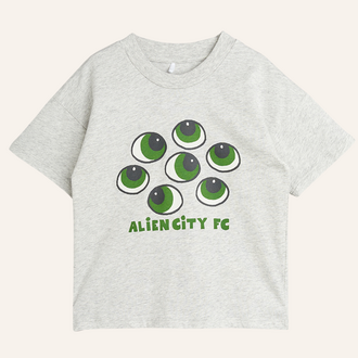 Mini Rodini Mini Rodini Eyes sp tee - Grey