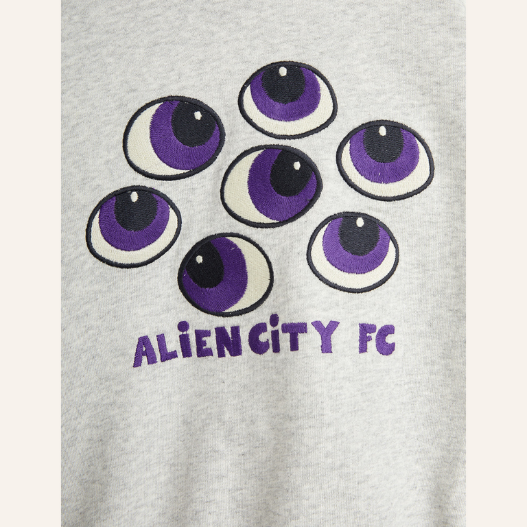 Mini Rodini Mini Rodini Eyes emb sweatshirt - Grey