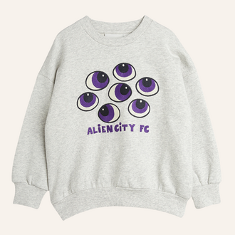 Mini Rodini Mini Rodini Eyes emb sweatshirt - Grey