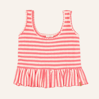 Nixnut Nixnut Sum top - Coral stripe