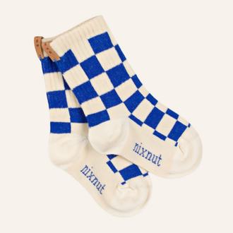 Nixnut Nixnut Checkered socks - Azul