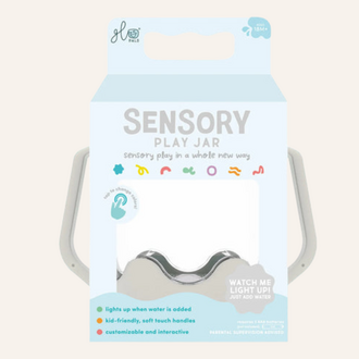 Glo Pals Glo pals Sensory play jar - Cloud grey