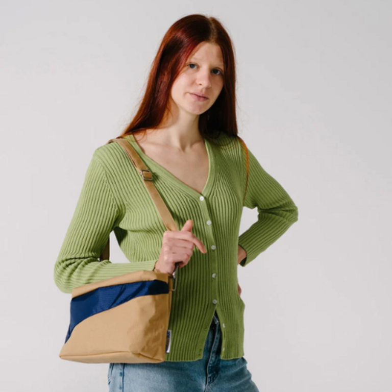 Susan Bijl Susan Bijl - The New Bum Bag Camel&Navy size M