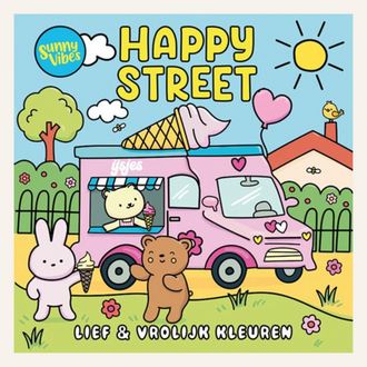 Kleurboek Sunny vibes - Happy street