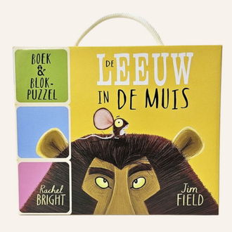 De leeuw in de muis boek & blokpuzzel