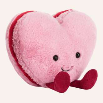 Jellycat Jellycat Amuseables Colette heart macaron - Pink