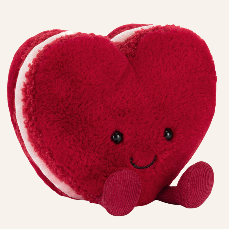 Jellycat Jellycat Amuseables Alette heart macaron - Red