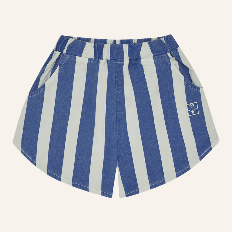 The Campamento The Campamento Blue Stripes Washed Shorts