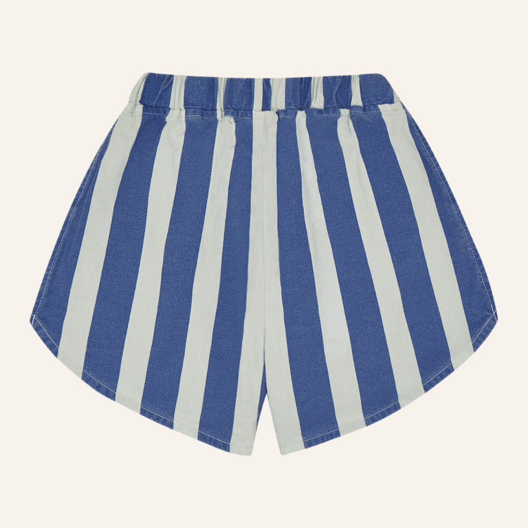 The Campamento The Campamento Blue Stripes Washed Shorts