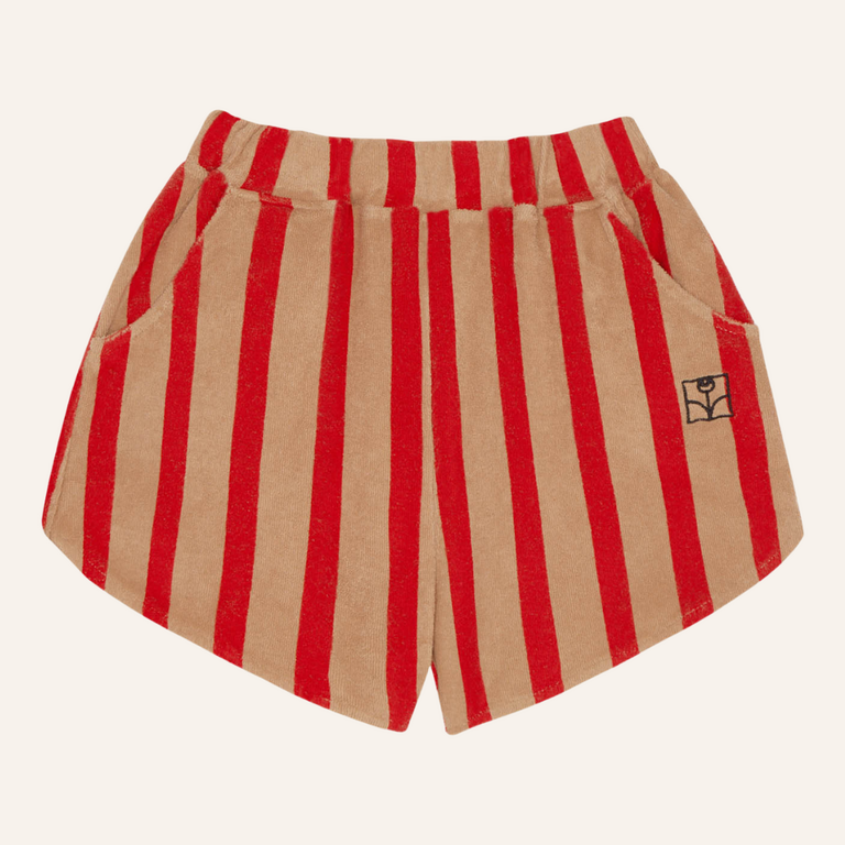 The Campamento The Campamento Red Stripes Shorts | Camel