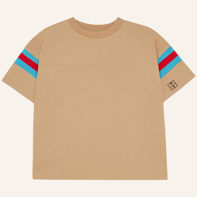 The Campamento The Campamento Bicolor Bands Camel T-shirt | Camel