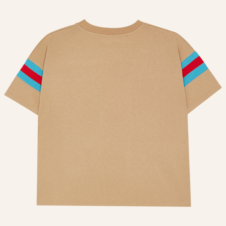 The Campamento The Campamento Bicolor Bands Camel T-shirt | Camel