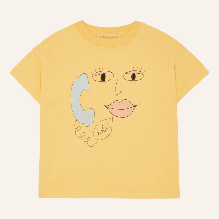 The Campamento The Campamento Face on the Phone T-shirt | Yellow